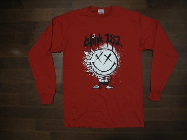 Blink 182 - Rare- Smiley Logo - Long Sleeve Shirt